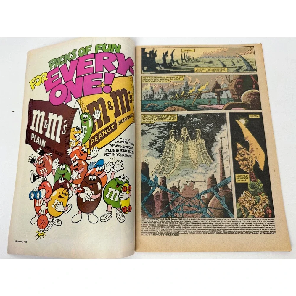 Marvel Doctor Strange 79 Oct 1986 25th Anniversary Copper Age Comic Book